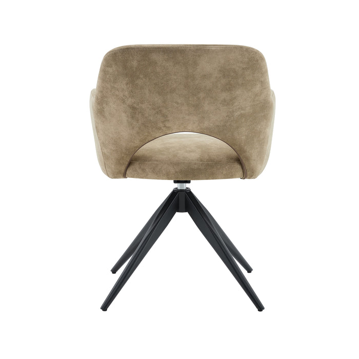 Draaibare Eetkamerstoel Moulin Leer Taupe