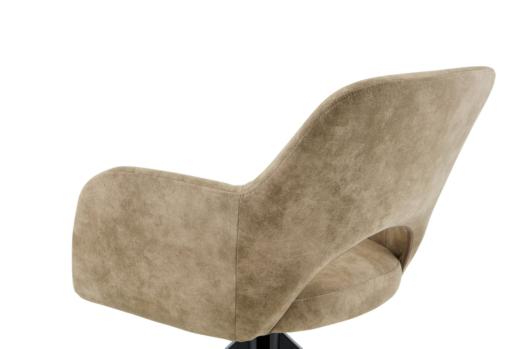 Draaibare Eetkamerstoel Moulin Leer Taupe