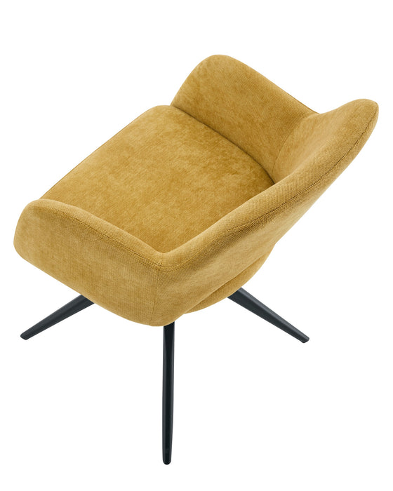 Draaibare Eetkamerstoel Moulin Okergeel Linnen