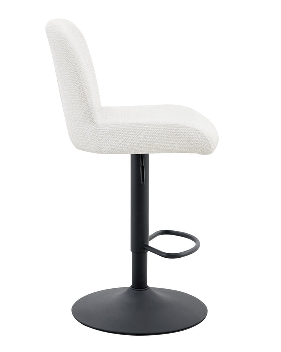 Tabouret HECKEN Bouclé Creme