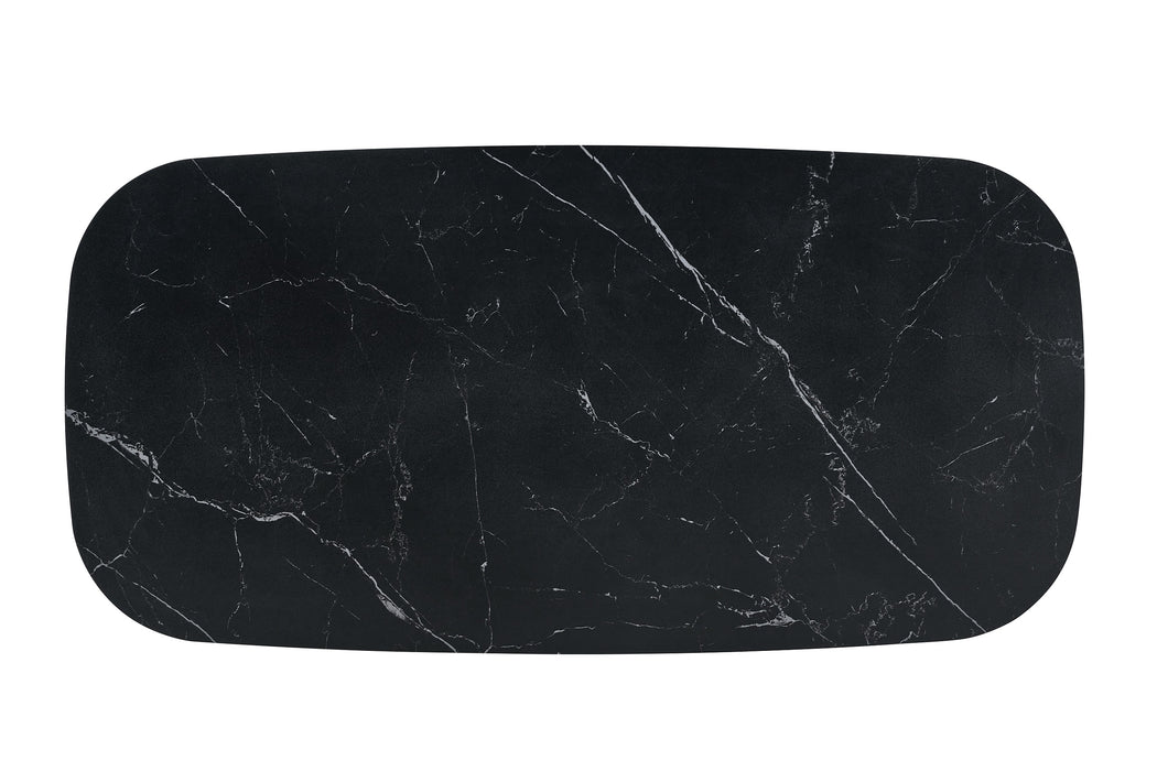 Eettafel VABRE Keramiek Zwart 180 cm