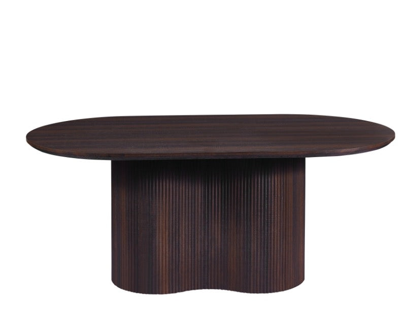 Japandi Eettafel Loubier Walnootkleur 180 cm