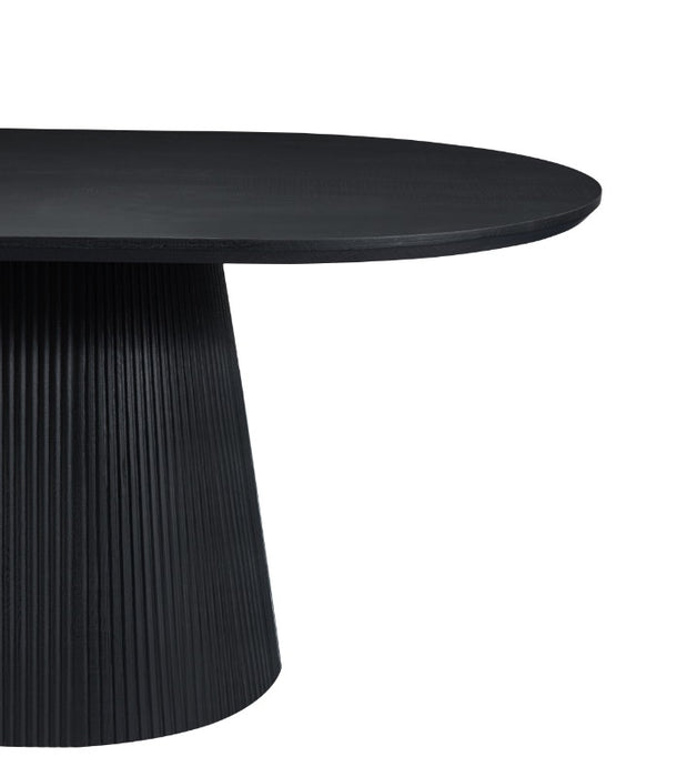 Japandi Eettafel Nizone Zwart 220 cm