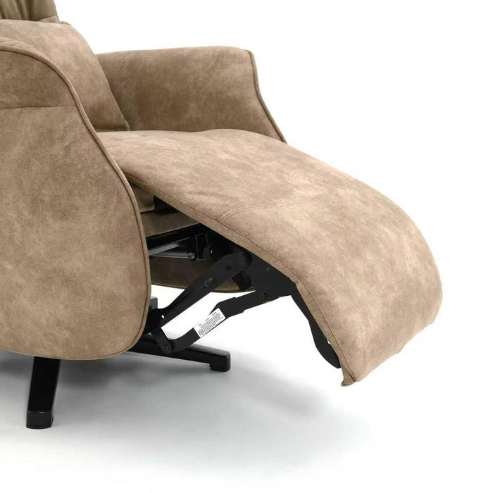 Fauteuil Relax Électrique Micro Suède Teron Taupe