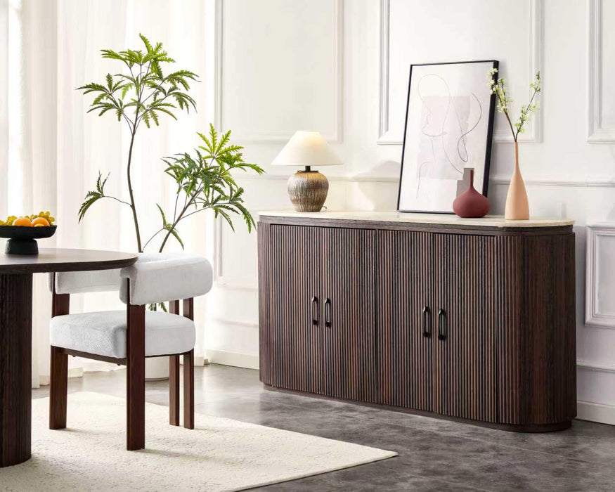 Japandi Dressoir Gemont Travertin Look 180 cm