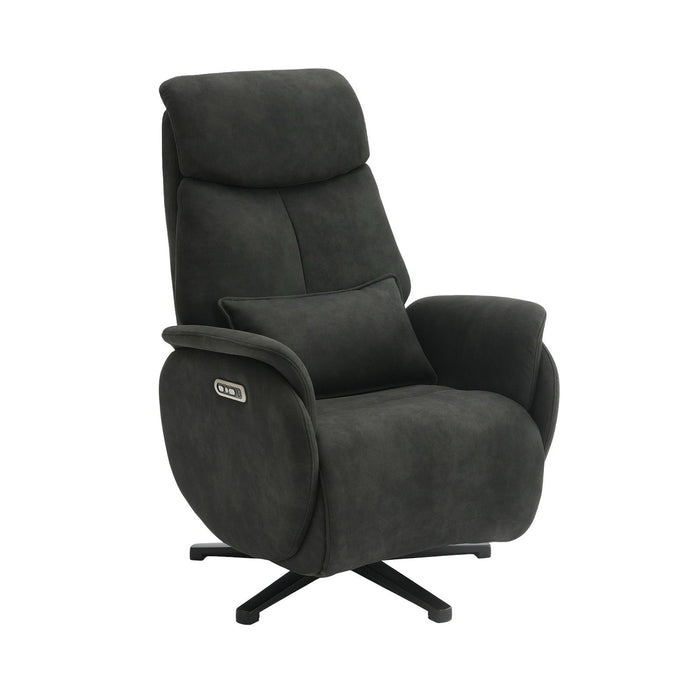 Fauteuil Relax Électrique Maine Microfibre Cuir Noir
