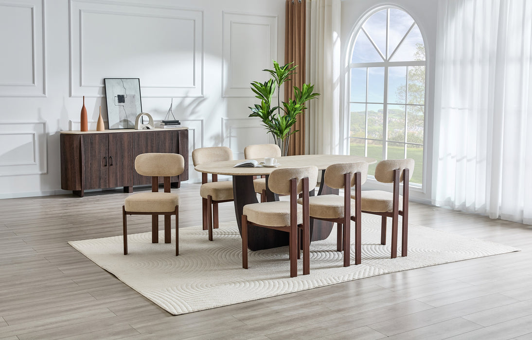 Table à manger ARMOY Élégance Japandi 180 cm