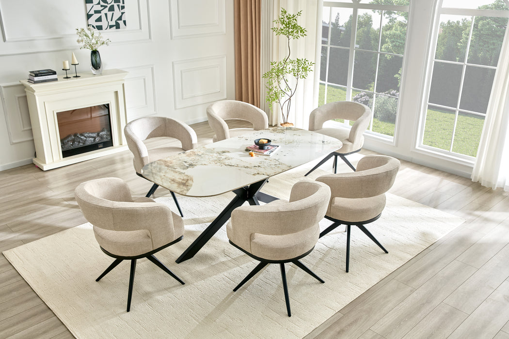 Table à Manger VABRE Céramique Pandora 180 cm