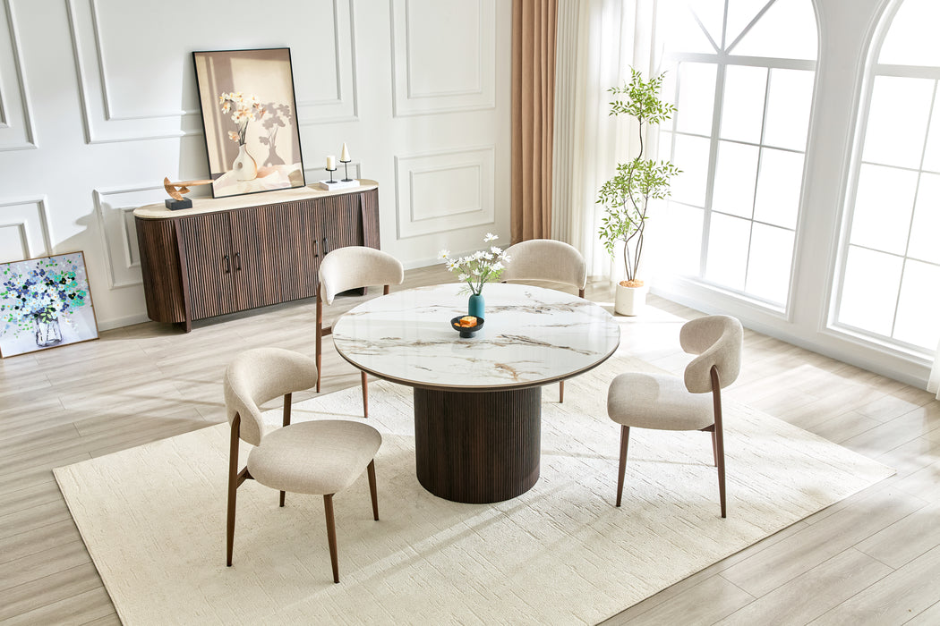 Eettafel VERCOR Pandora Keramiek Rond 130 cm