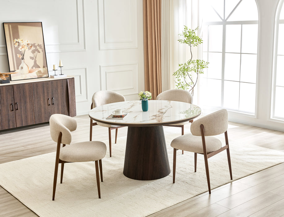 Eettafel GANIER Pandora Keramiek Rond 130 cm