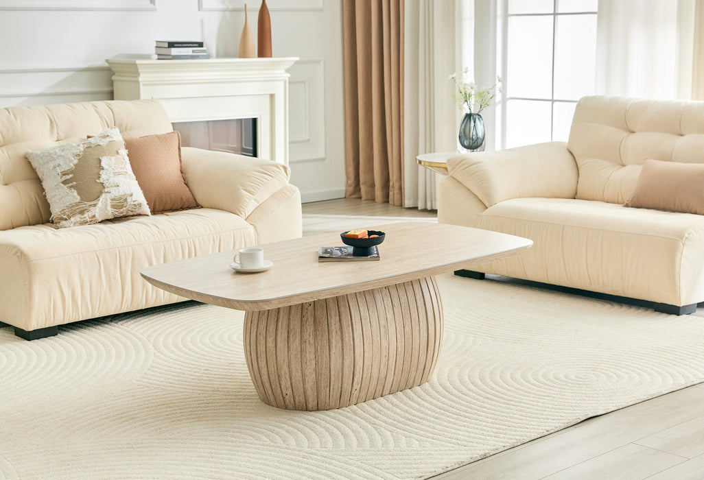 Couchtisch LADOUR Travertin 130 cm