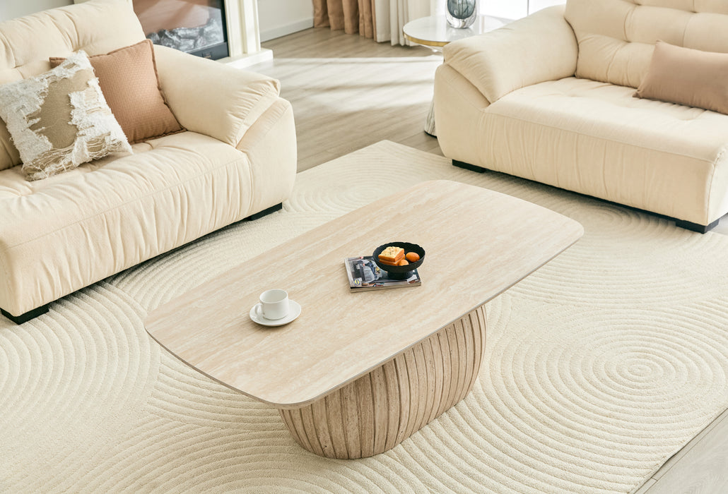 Couchtisch LADOUR Travertin 130 cm