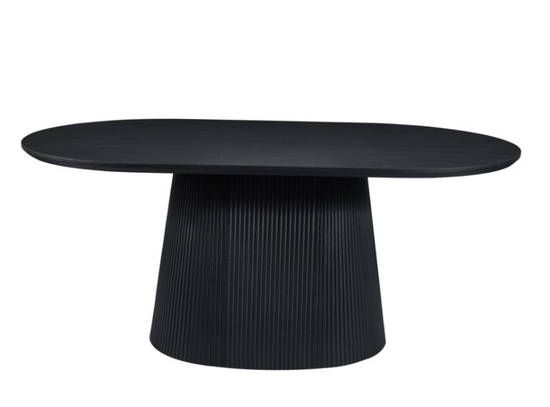 Japandi Eettafel Nizone Zwart 180 cm