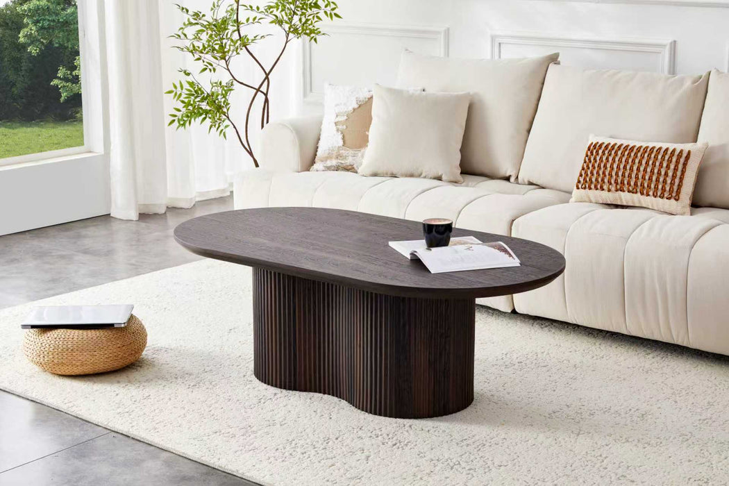 Japandi Salontafel Loubier Walnootkleur 130 cm