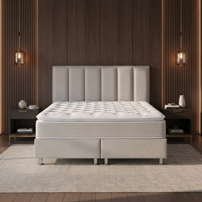 Opbergbed GONTIER Japandi Stone 160 x 200 cm