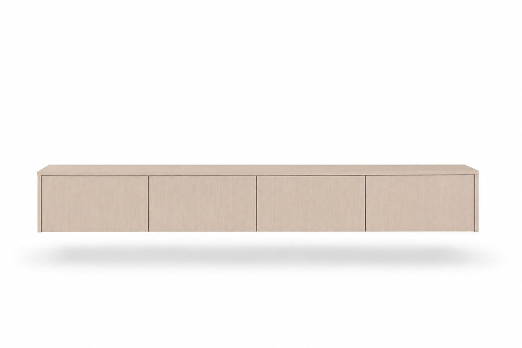 Zwevend Japandi TV-meubel VIEUX Taupe 240CM