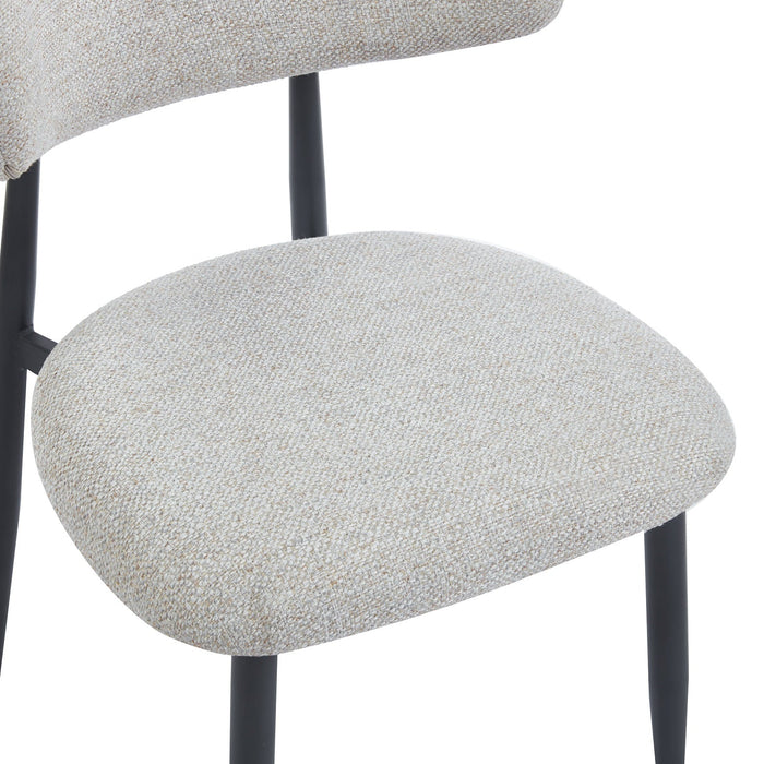 Japandi Eetkamerstoel Arles Stone Set van 4