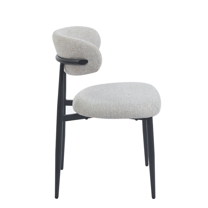 Japandi Eetkamerstoel Arles Stone Set van 4