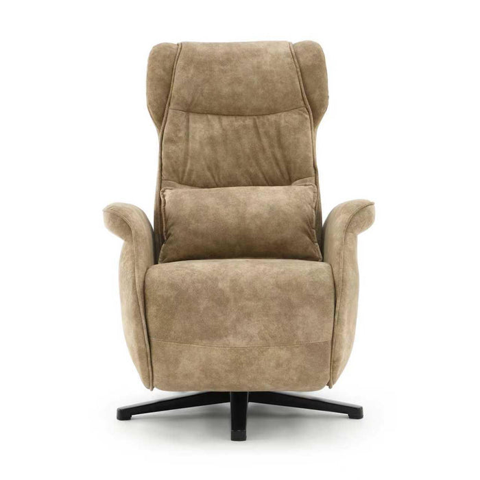 Elektrisch Relax Fauteuil Micro Suede Teron Taupe