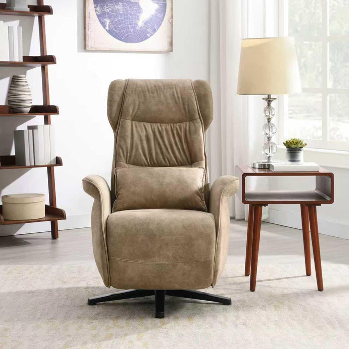 Fauteuil Relax Électrique Micro Suède Teron Taupe