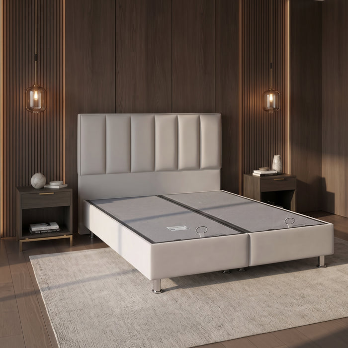 Opbergbed GONTIER Japandi Stone 160 x 200 cm