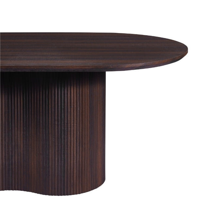 Table à manger Japandi Loubier Couleur Noyer 160 cm