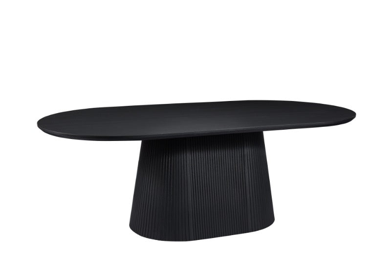 Japandi Eettafel Nizone Zwart 220 cm