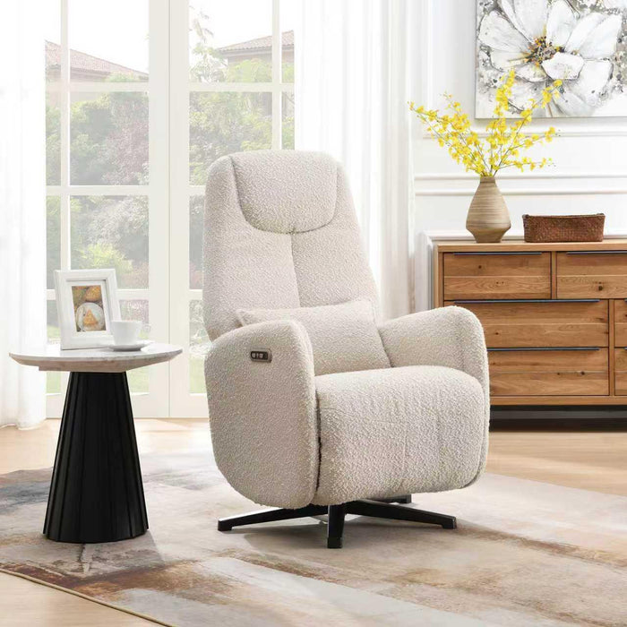 Fauteuil Relax Électrique Boucle Gervais Creme