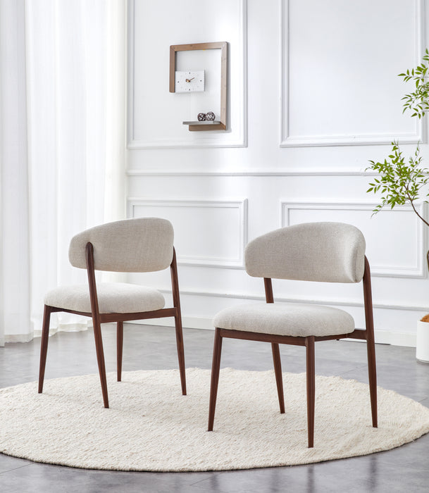 Chaise de salle à manger Japandi CHAUM Lin Stone