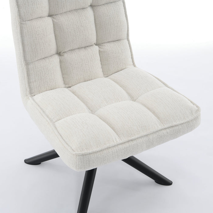 Fauteuil Luchon Japandi Creme Draaibaar
