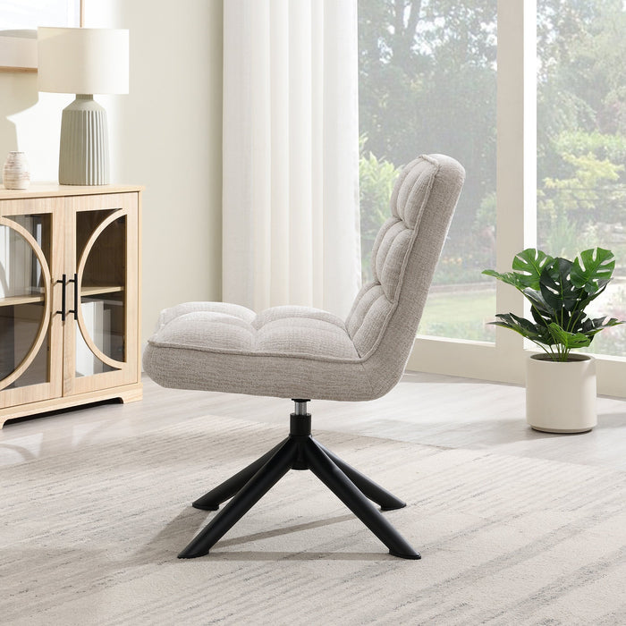 Fauteuil Luchon Japandi Stone Draaibaar