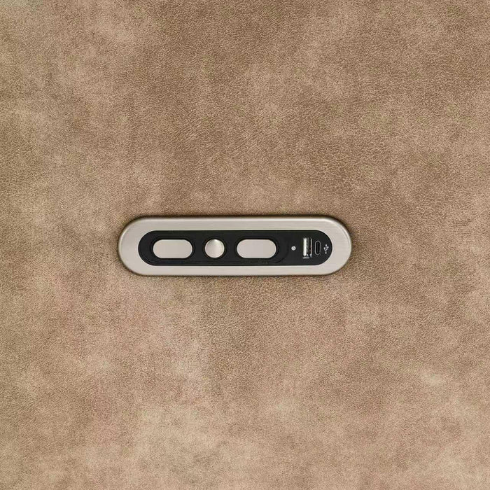 Fauteuil Relax Électrique Micro Suède Teron Taupe