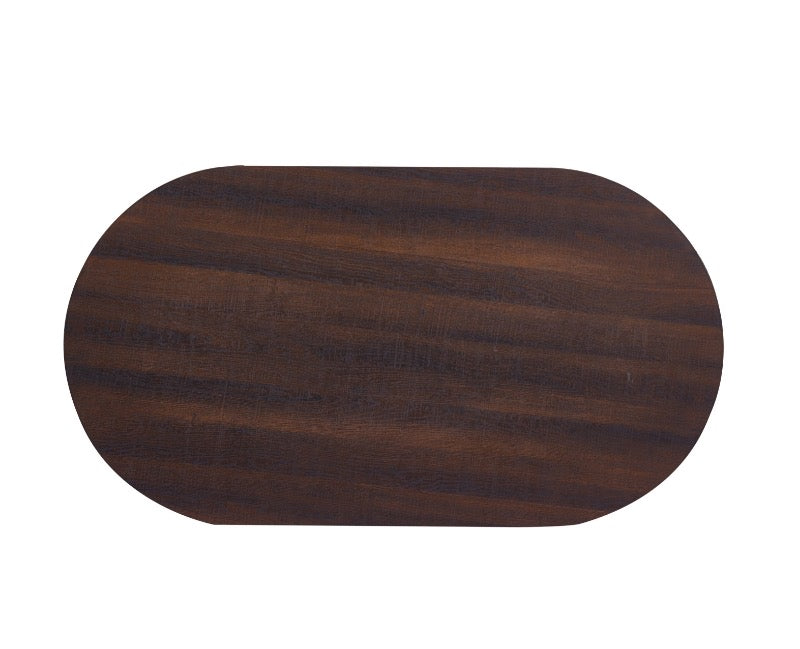 Table à manger Japandi Loubier Couleur Noyer 160 cm