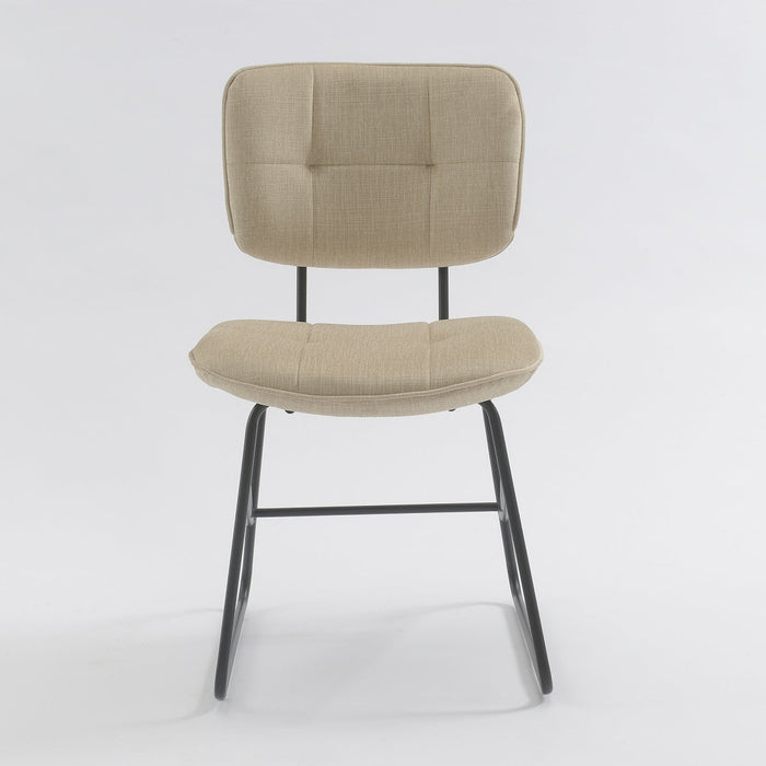 Eetkamerstoel Didier Velours Stone Set van 2