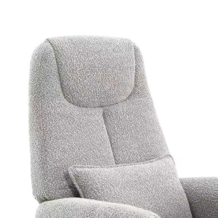 Elektrisch Relax Fauteuil Gervais Boucle Taupe