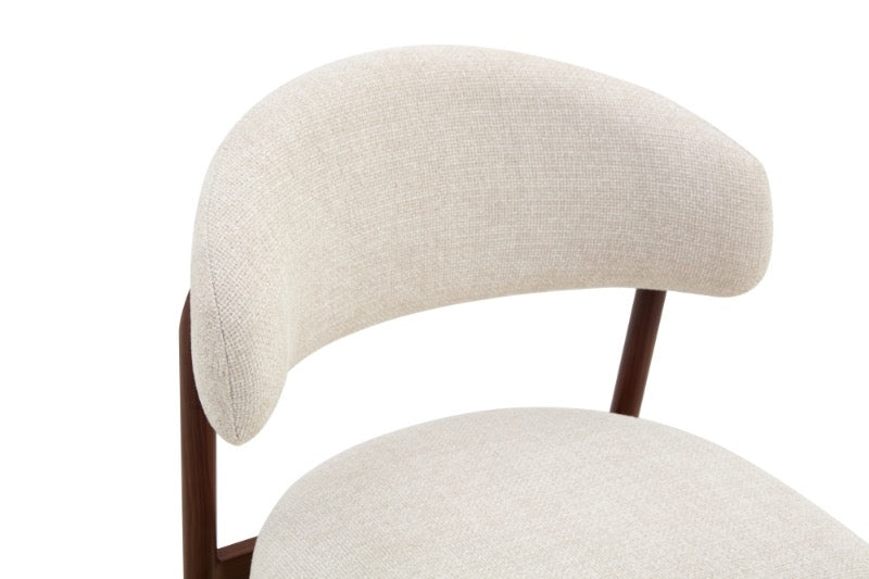 Chaise de salle à manger Japandi CHAUM Lin Stone