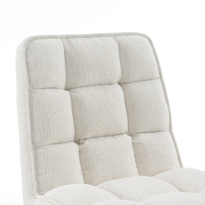 Fauteuil Luchon Japandi Creme Draaibaar