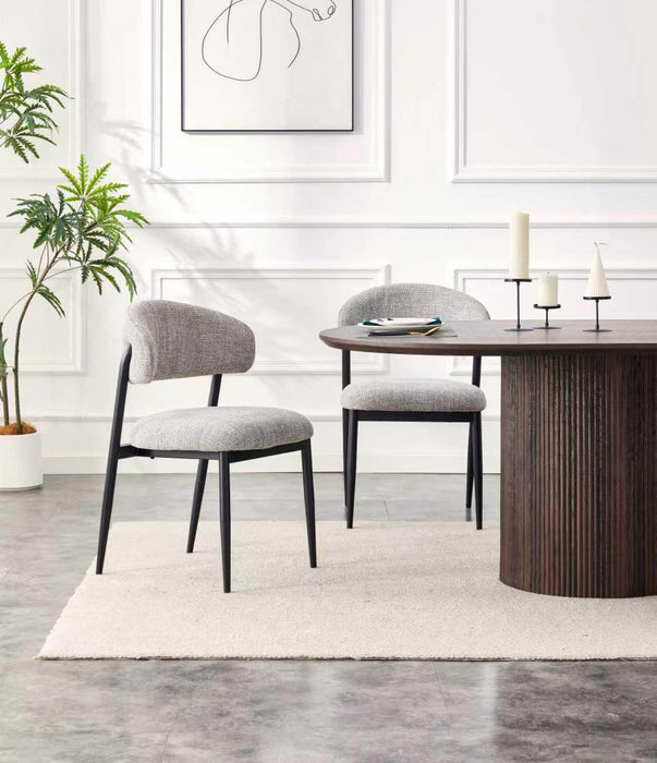 Japandi Eettafel Loubier Walnootkleur 220 cm