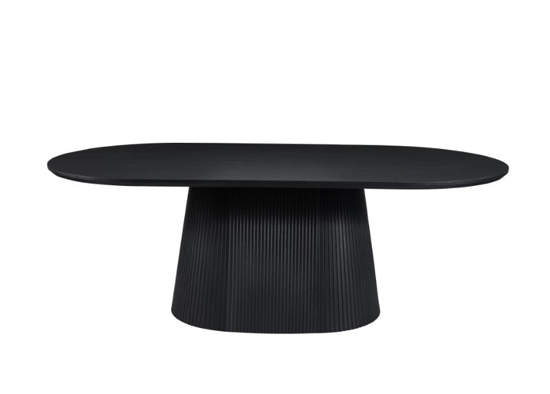 Japandi Eettafel Nizone Zwart 220 cm