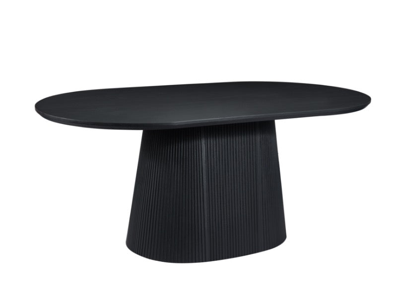 Japandi Eettafel Nizone Zwart 180 cm