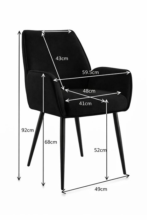 MONTRA Esszimmerstuhl Leinen Anthrazit