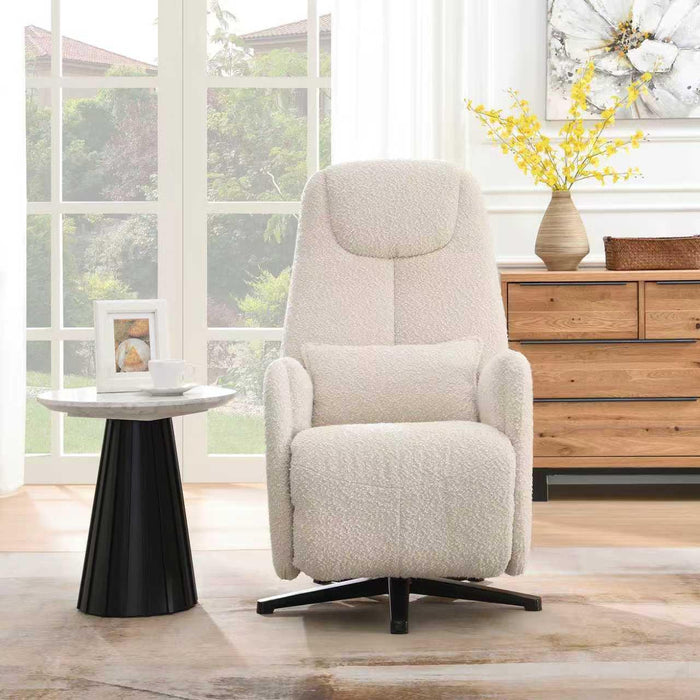 Elektrisch Relax Fauteuil Gervais Boucle Creme