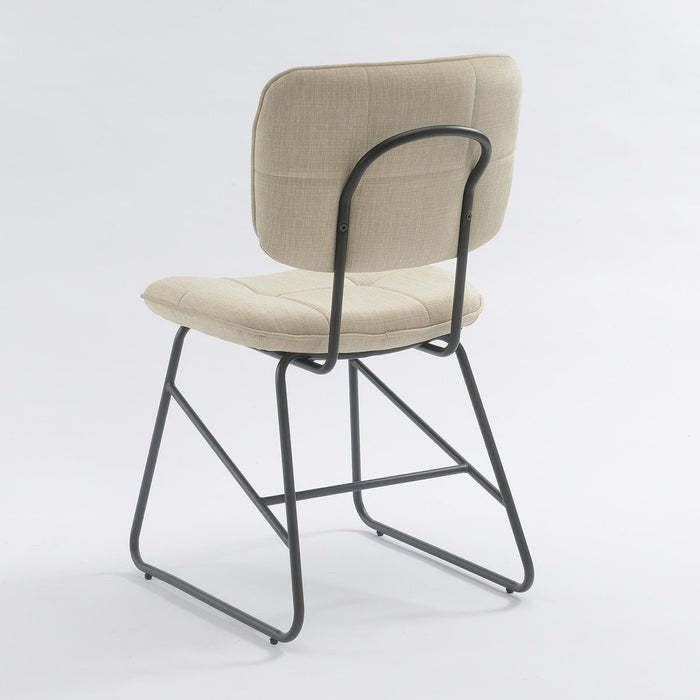 Eetkamerstoel Didier Velours Stone Set van 2