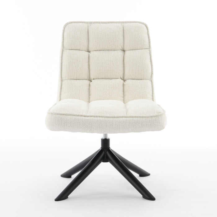 Fauteuil Luchon Japandi Creme Draaibaar