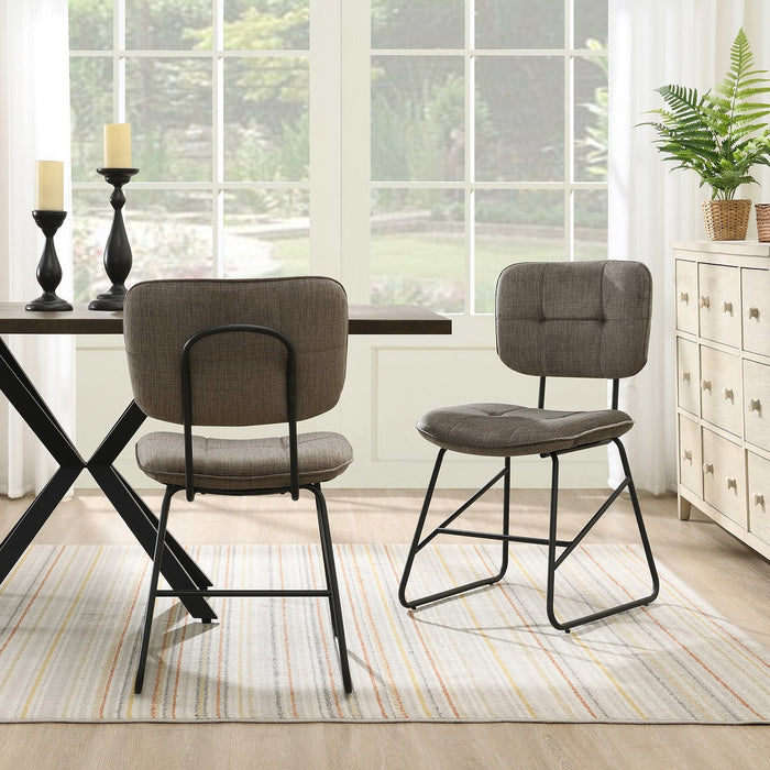 Eetkamerstoel Didier Velours Taupe Set van 2