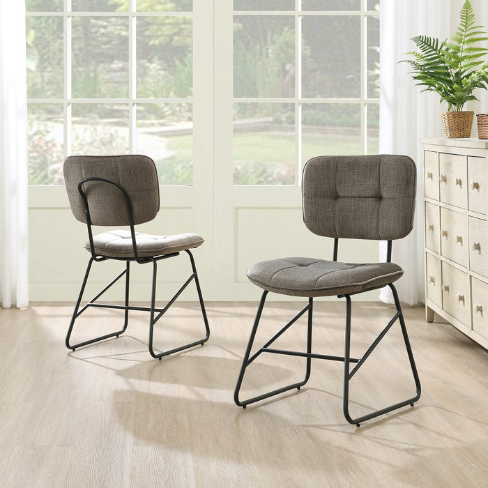 Eetkamerstoel Didier Velours Taupe Set van 2