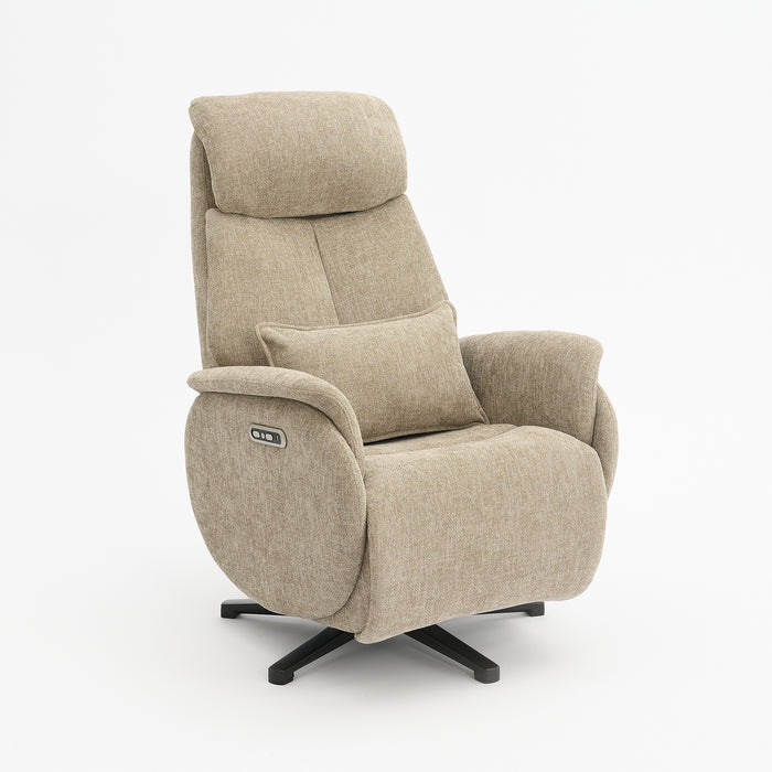 Fauteuil Relax Électrique Maine Lin Taupe
