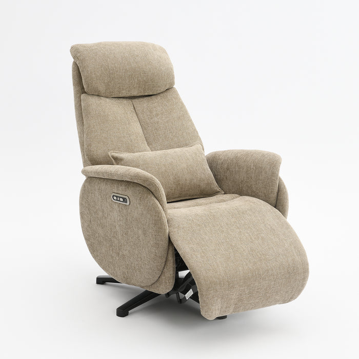 Fauteuil Relax Électrique Maine Lin Taupe