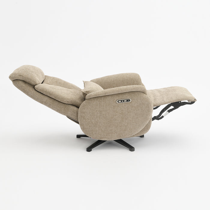 Fauteuil Relax Électrique Maine Lin Taupe