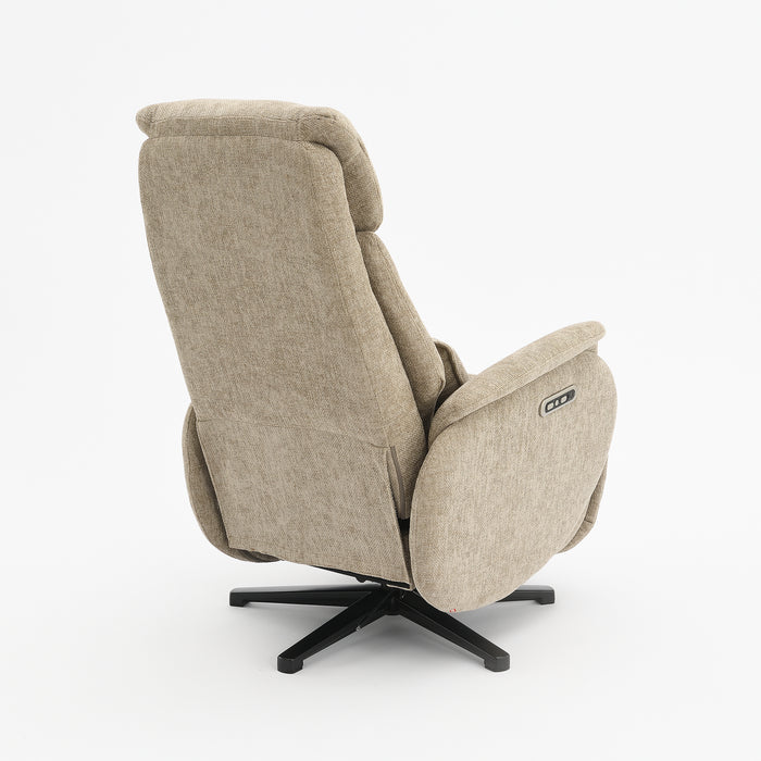Fauteuil Relax Électrique Maine Lin Taupe